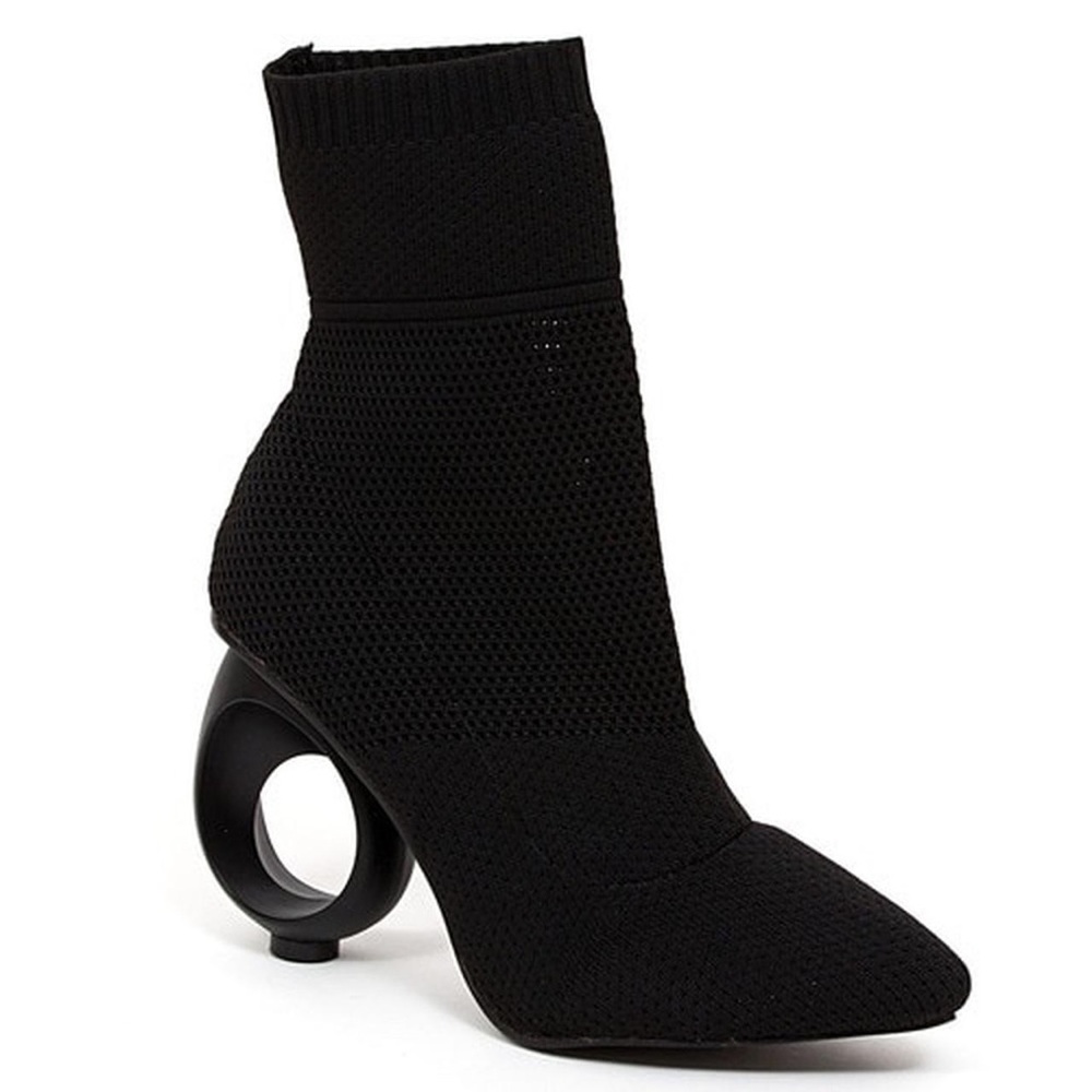 ninety Black Circle heel boots